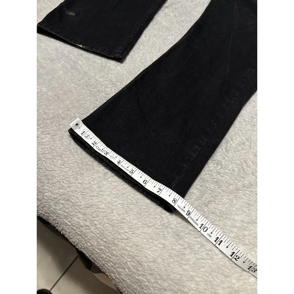 Levi's 514 Mens 40x32 Slim Straight Denim Black Jeans Stain